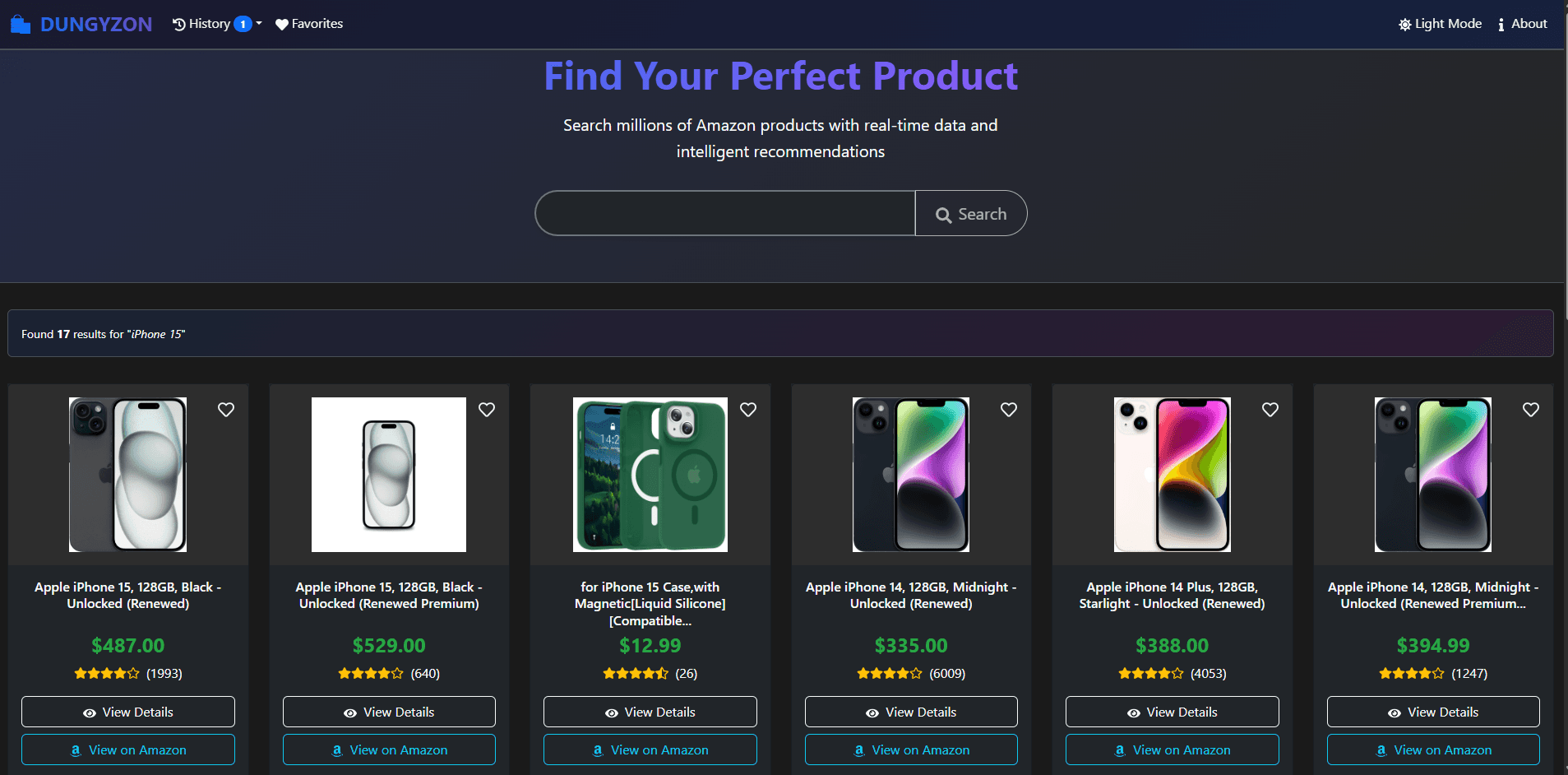 Dungyzon E-commerce